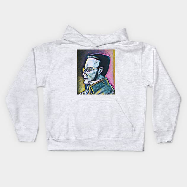 Max Stirner Portrait | Max Stirner Artwork 9 Kids Hoodie by JustLit